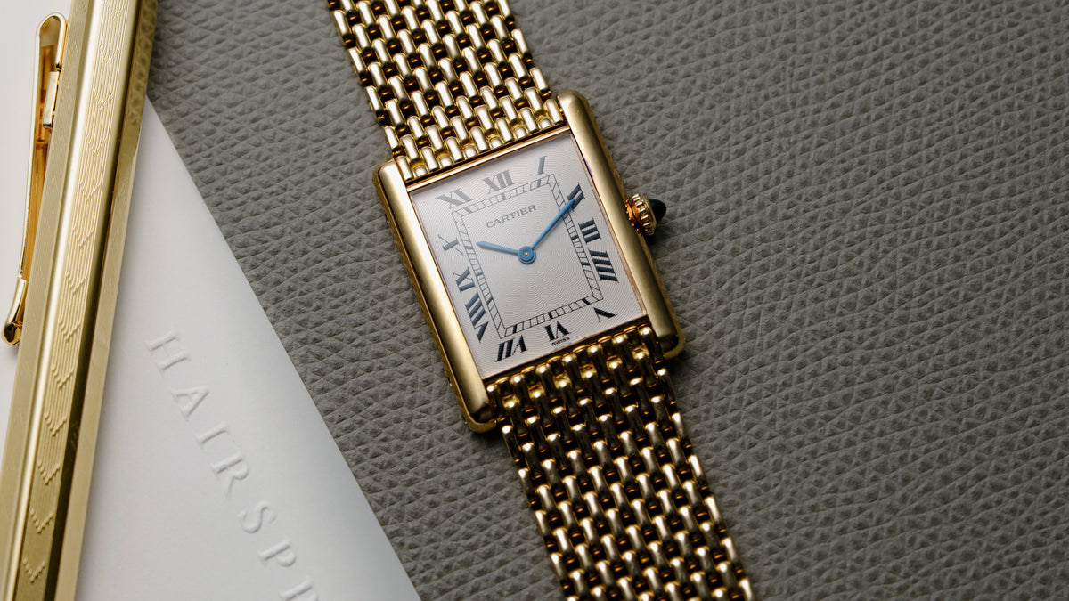 96065, Tank Louis Extra Plate, 'Pre-CPCP', Yellow Gold