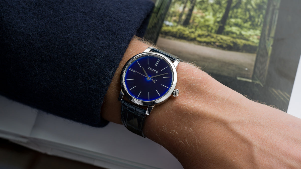 GBLT997, Echi II, 'Ruri' Blue Dial, Platinum