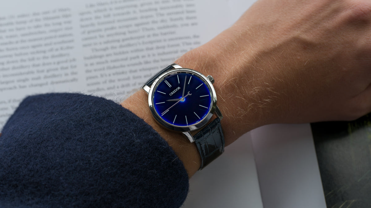 GBLT997, Echi II, 'Ruri' Blue Dial, Platinum