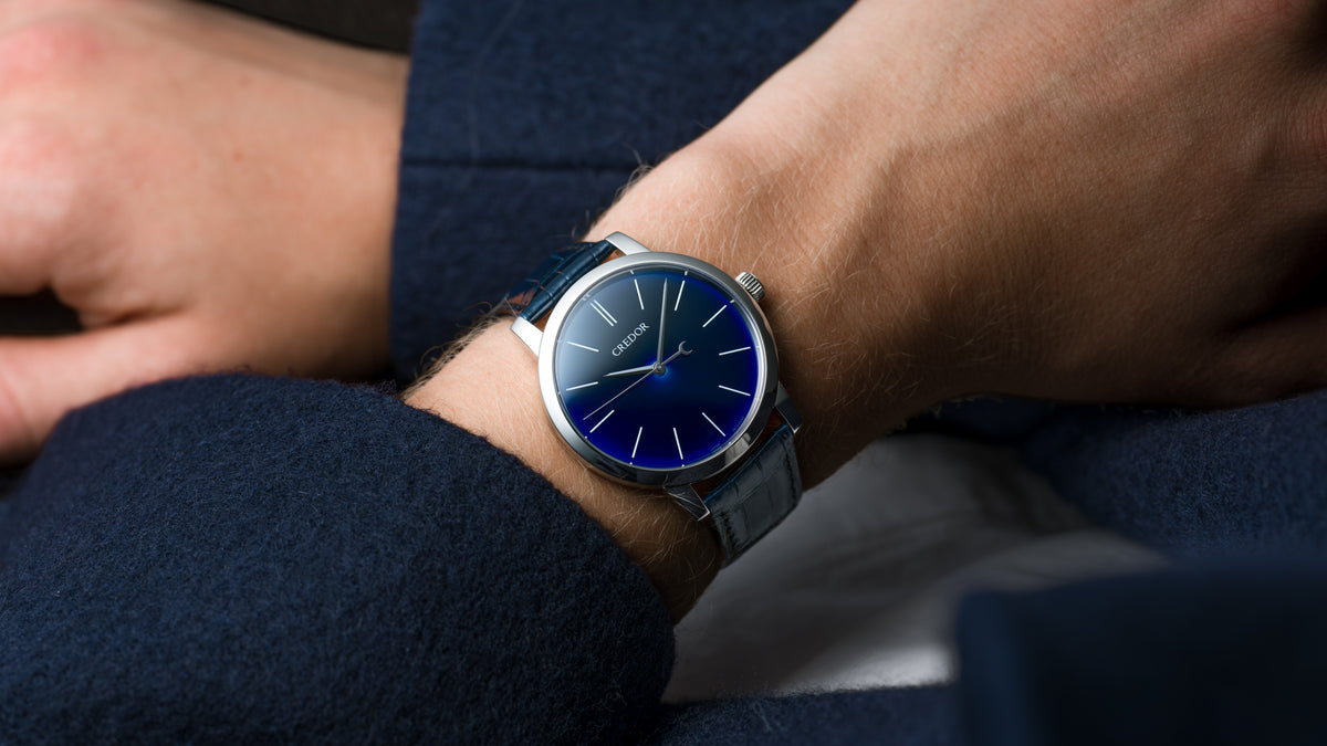 GBLT997, Echi II, 'Ruri' Blue Dial, Platinum