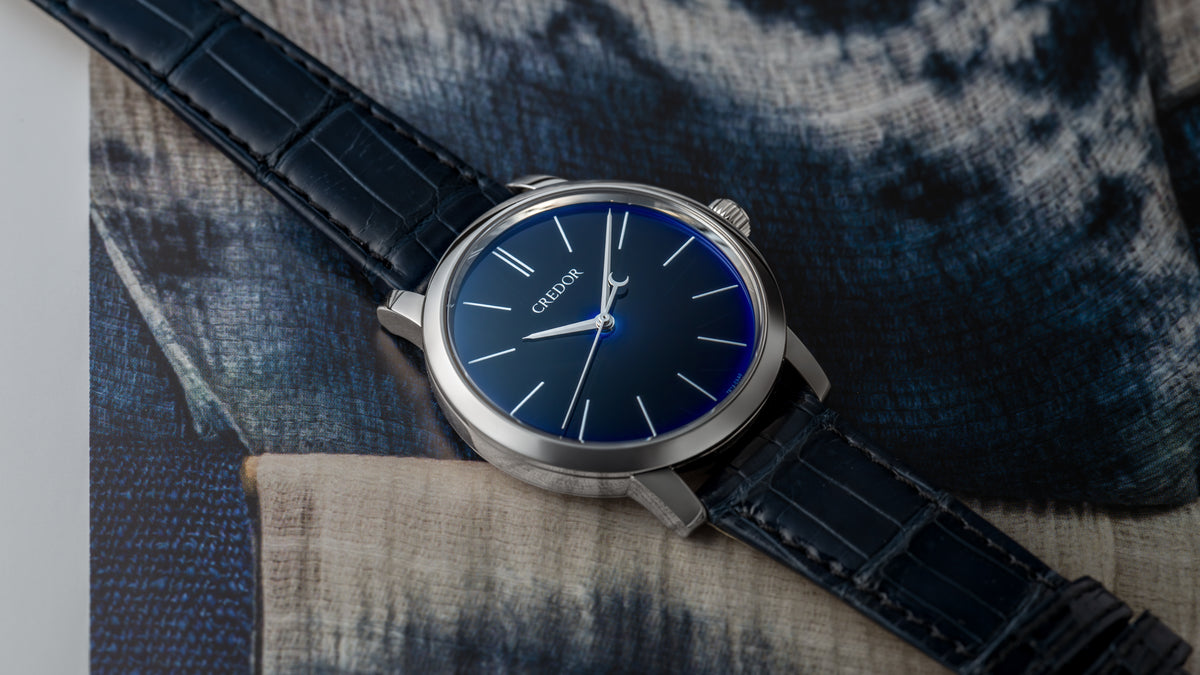 GBLT997, Echi II, 'Ruri' Blue Dial, Platinum