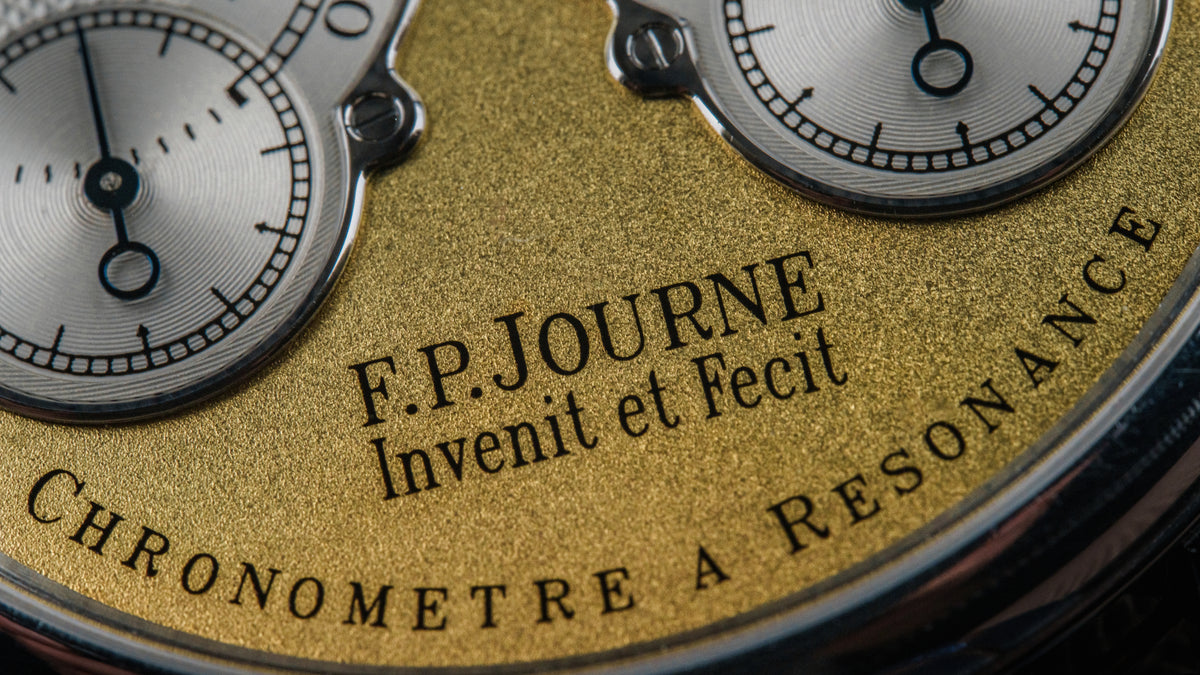 Chronomètre à Résonance, Brass Movement, Platinum