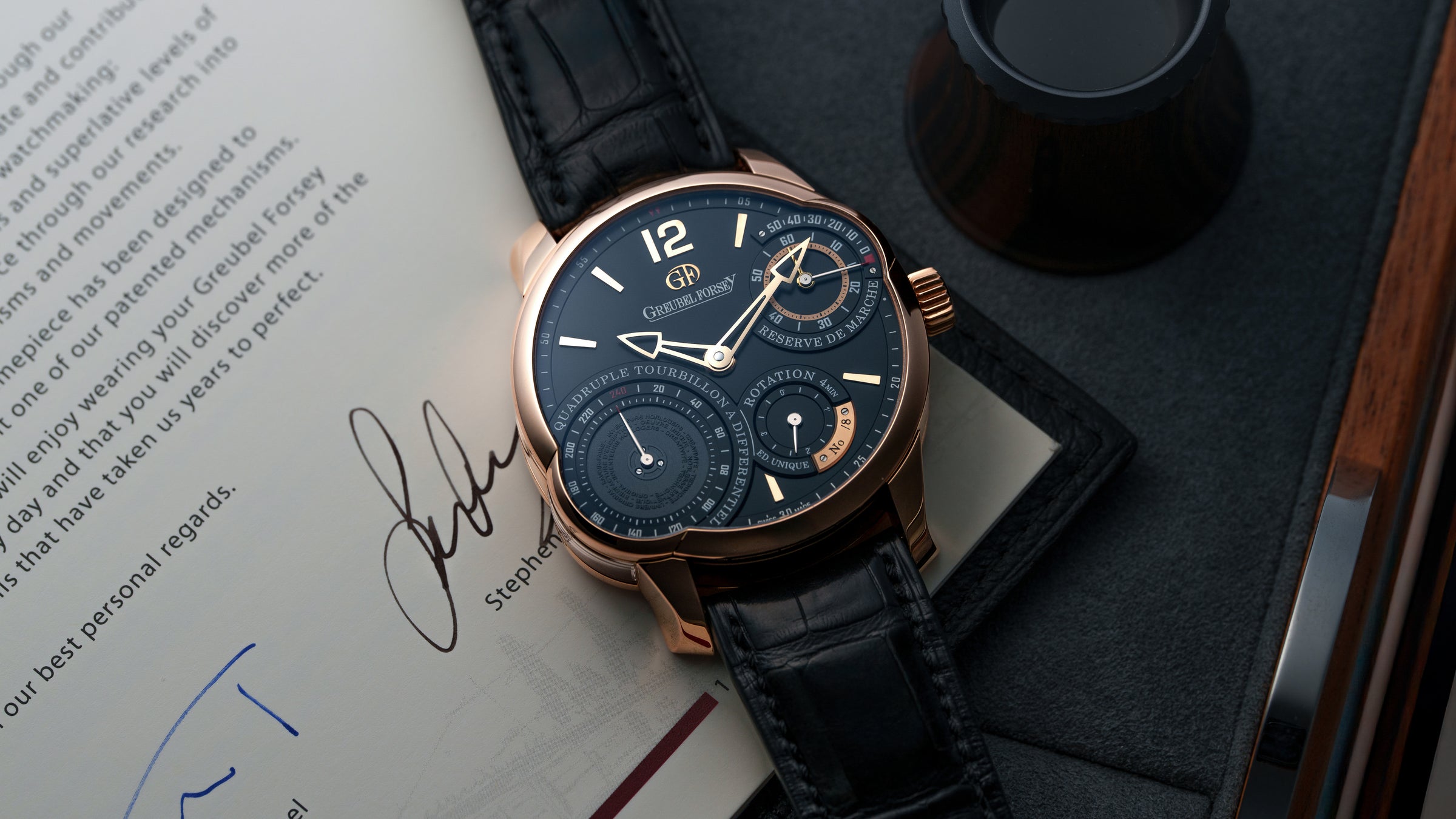 Quadruple Tourbillon Secret, Pink Gold