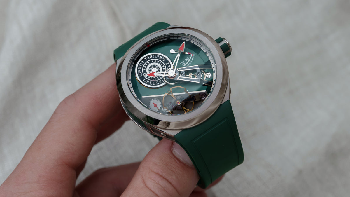 Balancier Convexe S Green, Titanium