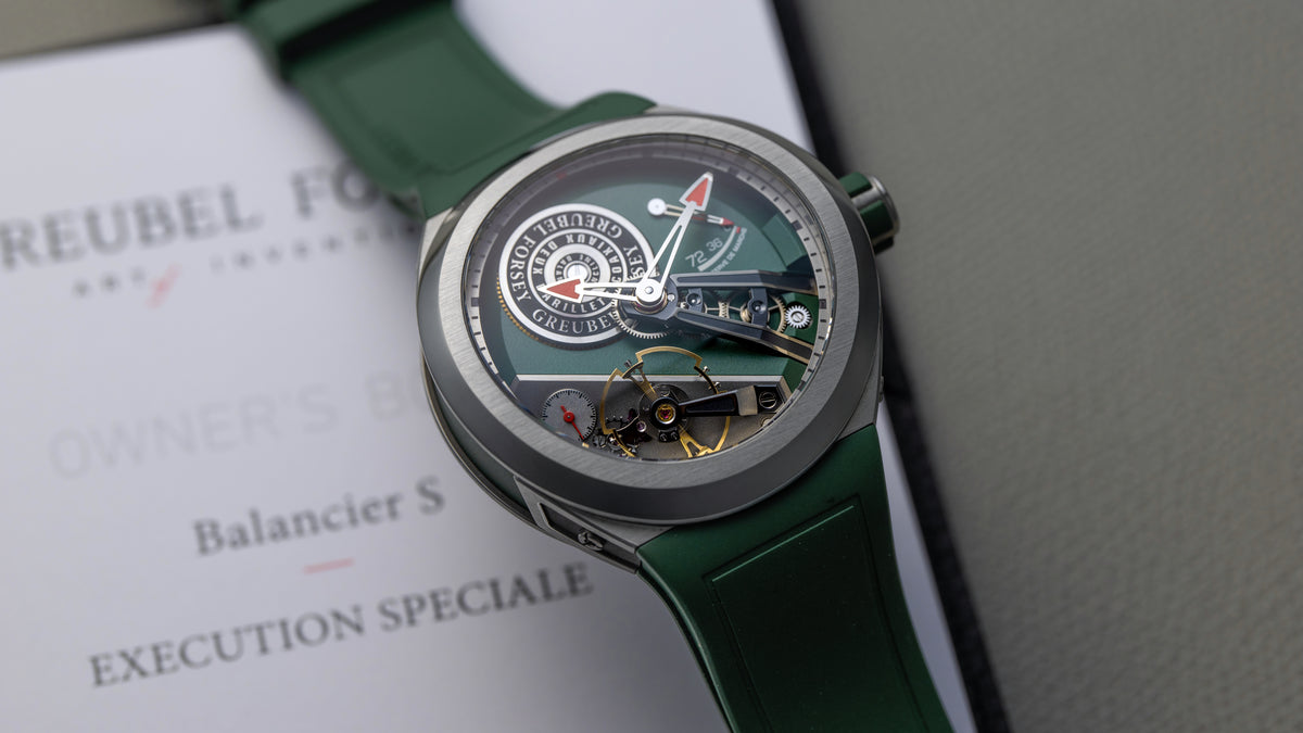 Balancier Convexe S Green, Titanium