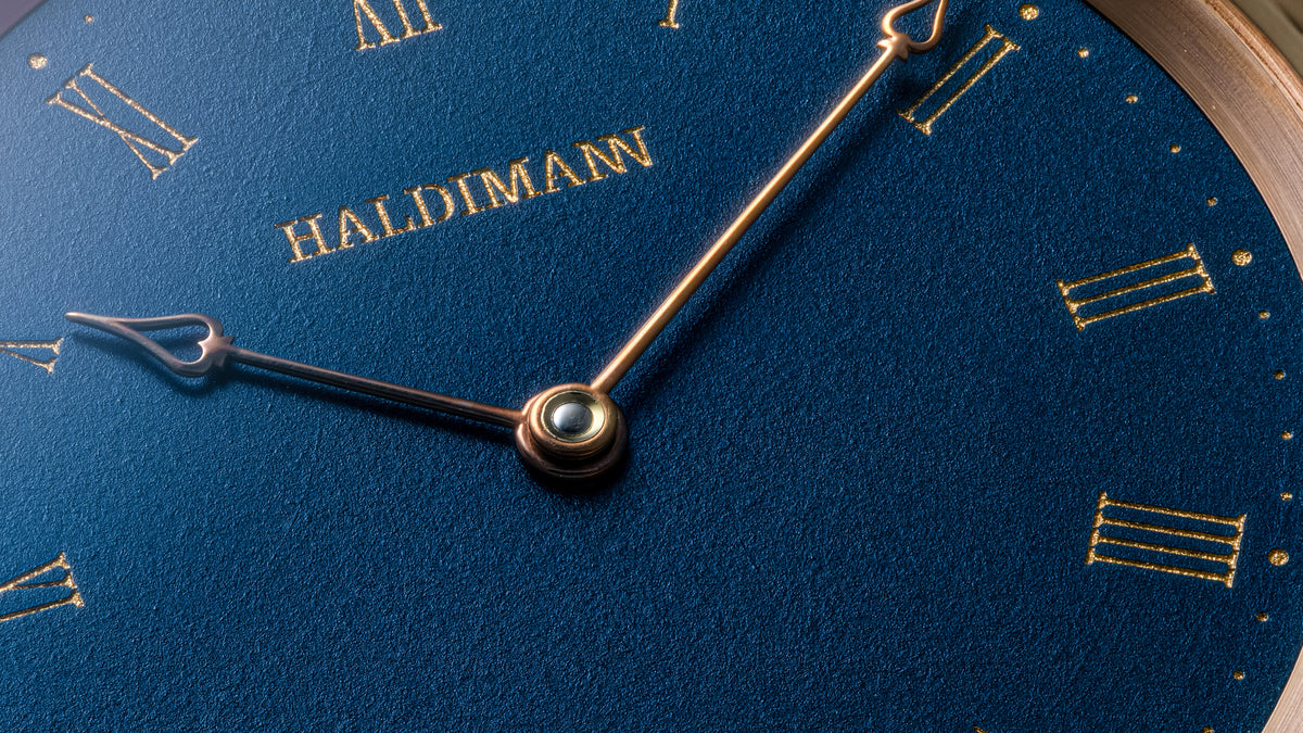 H11, Central Balance, Blue Dial, Pink Gold