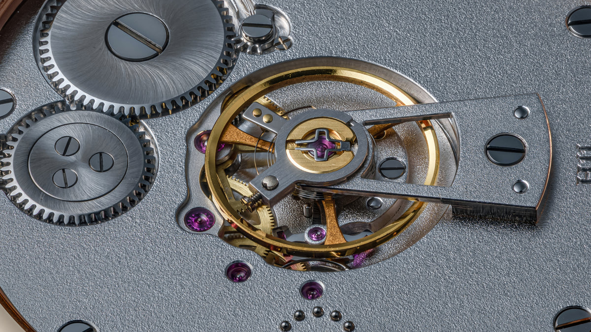 H11, Central Balance, Blue Dial, Pink Gold