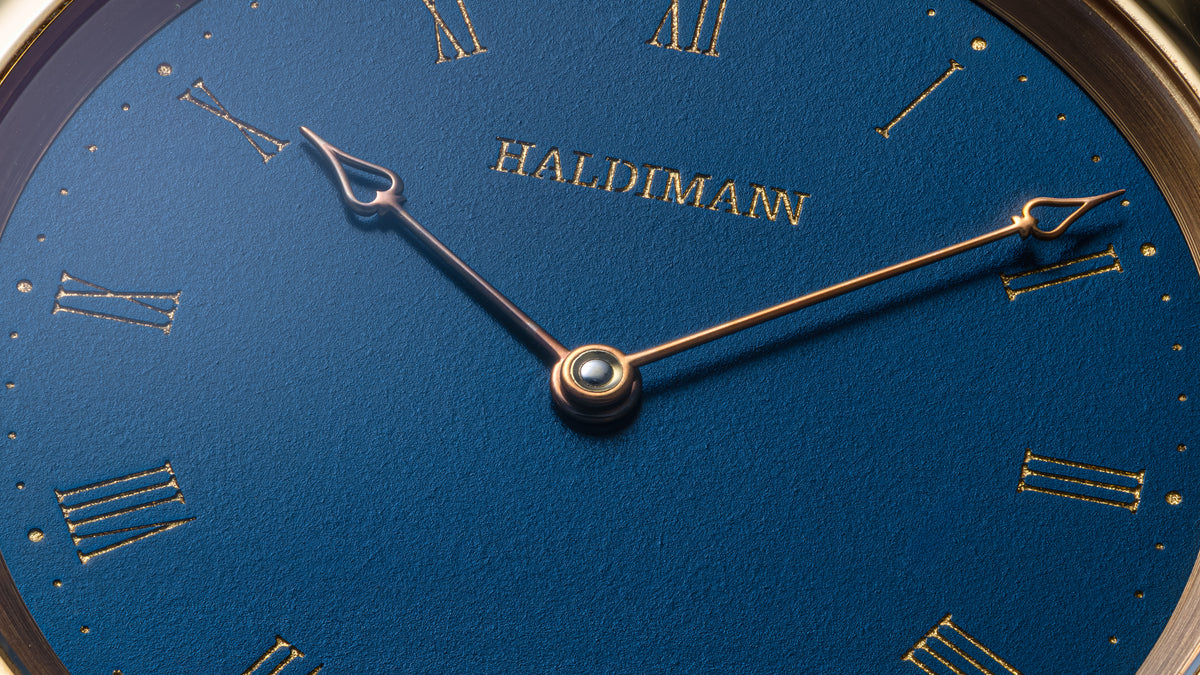 H11, Central Balance, Blue Dial, Pink Gold