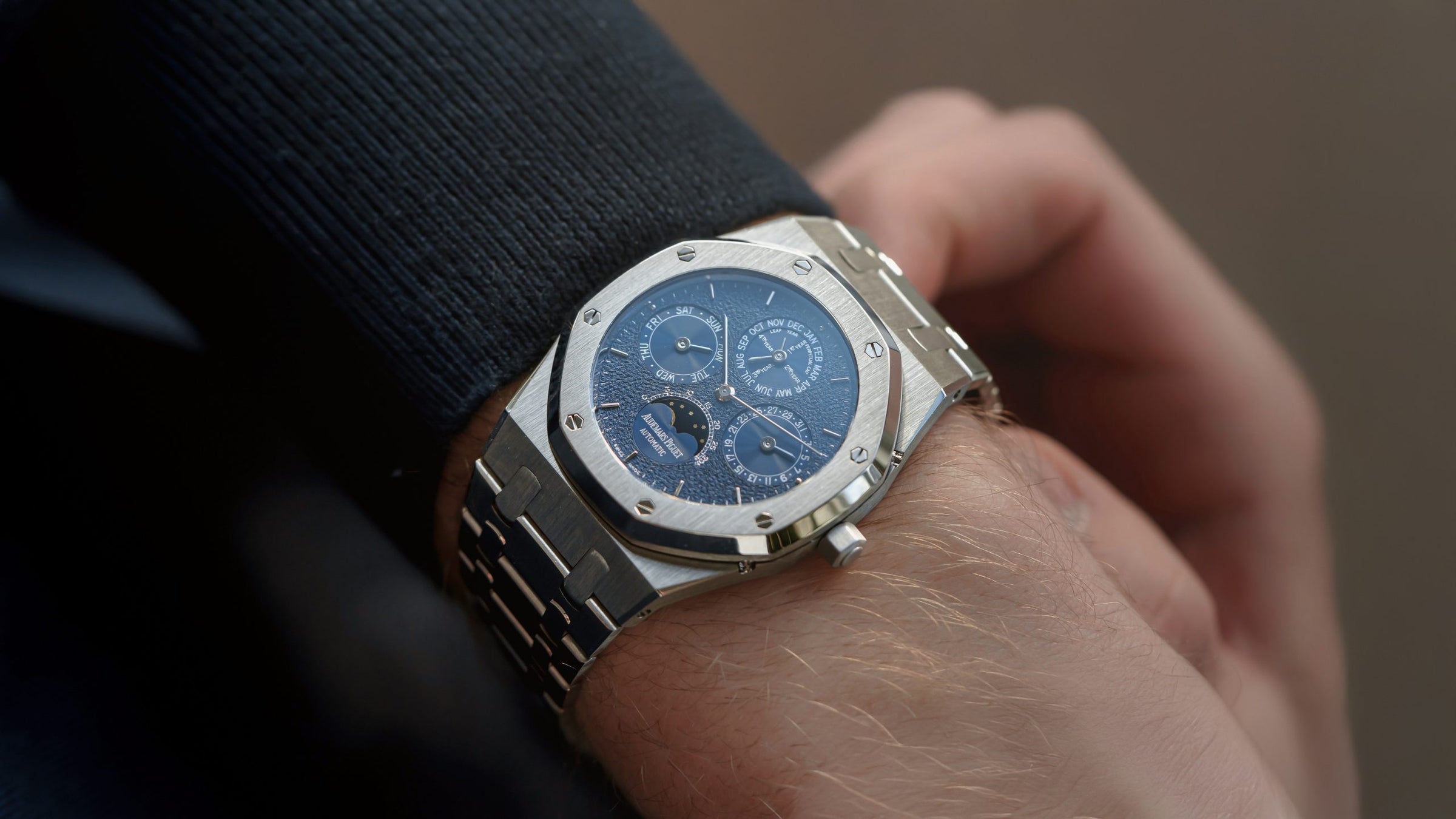 Audemars-Piguet-Tuscan-Dial-Royal-Oak-Perpetual-Calendar-25820PT