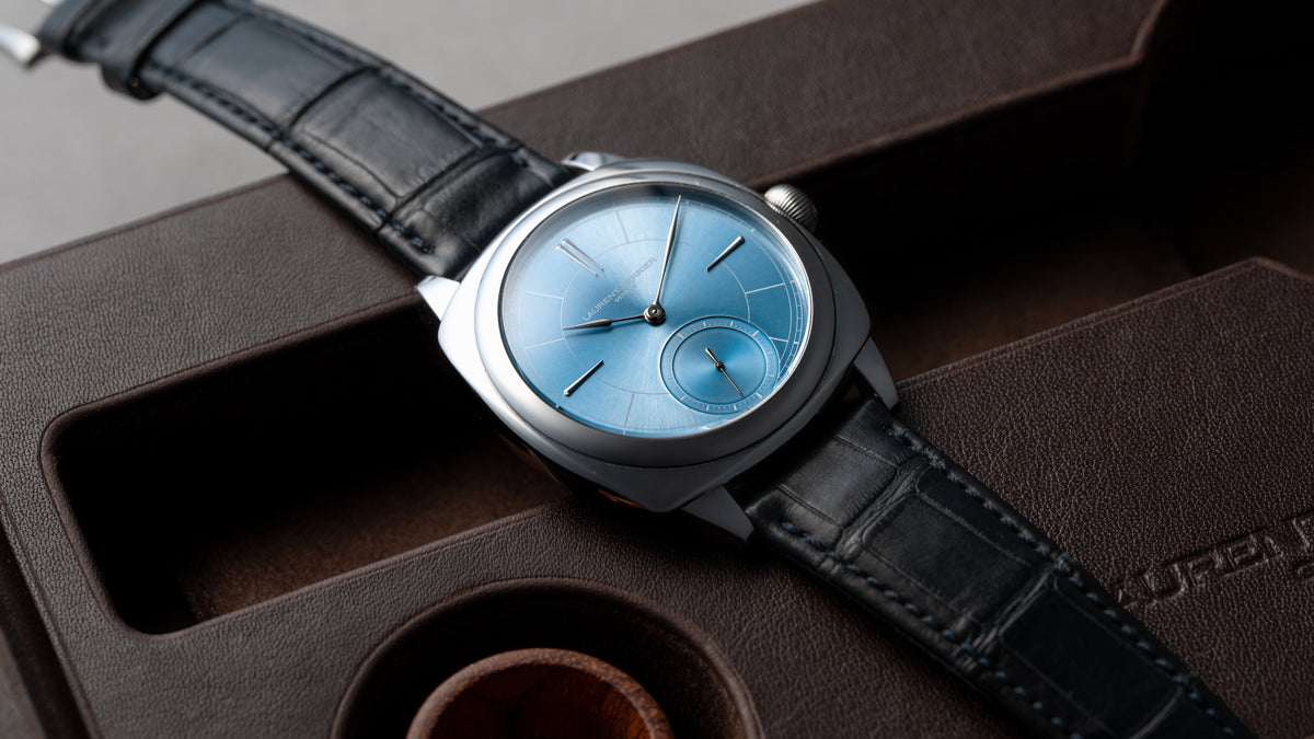 Square Micro-Rotor, Ice Blue, Steel