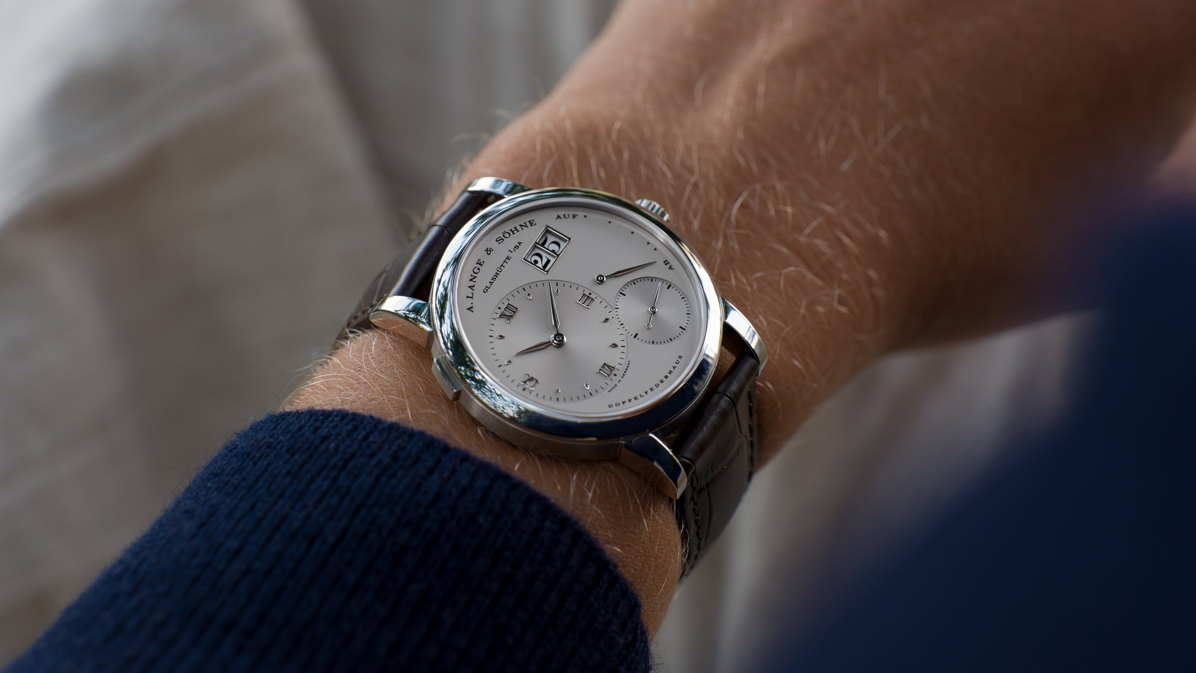 101.005, ‘Stealth’ Lange 1, Solid Caseback, Platinum