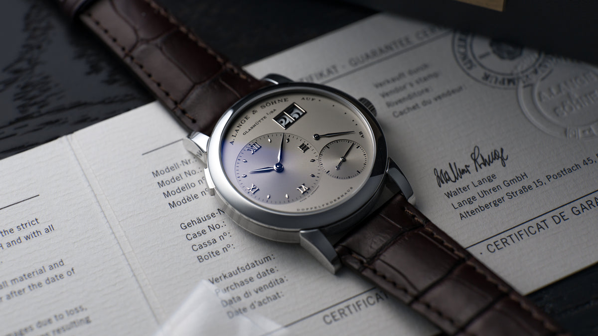 101.005, ‘Stealth’ Lange 1, Solid Caseback, Platinum