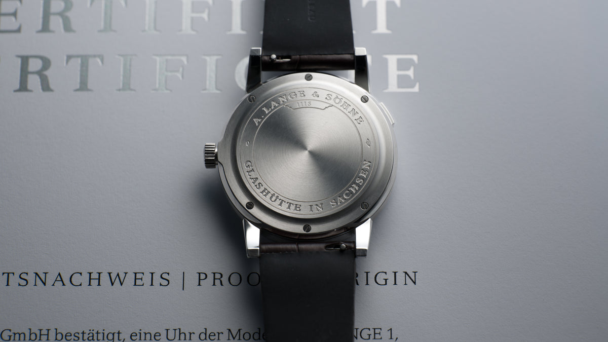 101.005, ‘Stealth’ Lange 1, Solid Caseback, Platinum