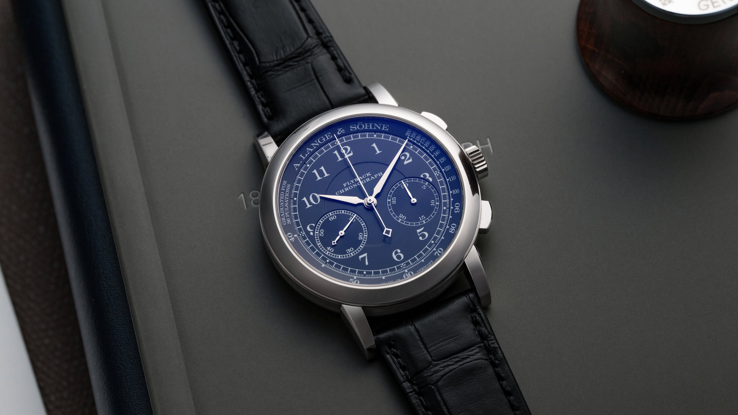 414.028, 1815 Chronograph, White Gold