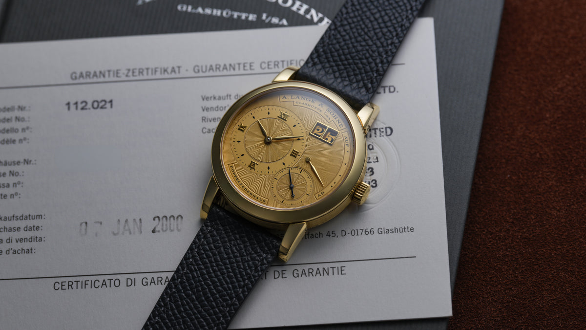 112.021, Lange 1A, Yellow Gold