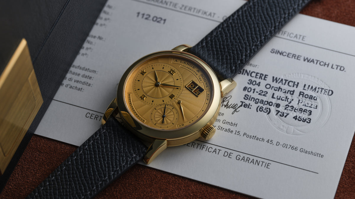 112.021, Lange 1A, Yellow Gold