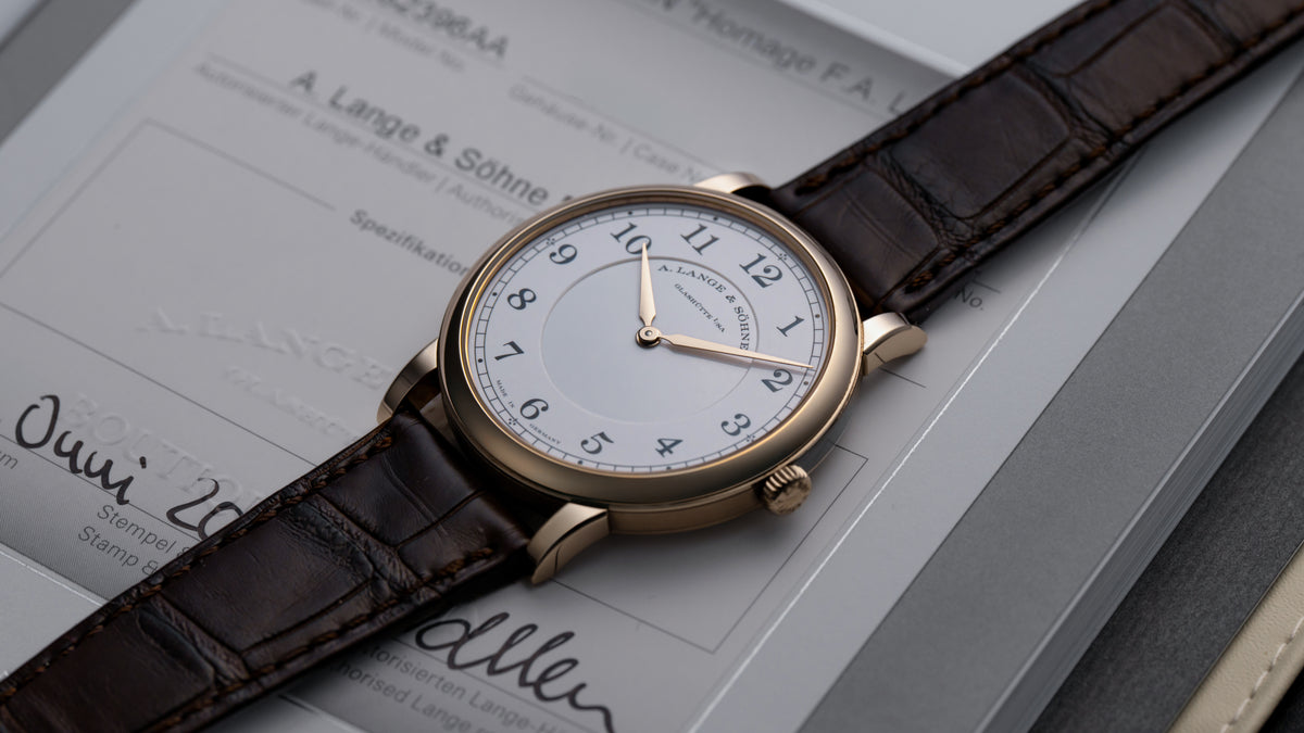 239.050, 1815 Thin 'Homage to FA Lange', Honeygold