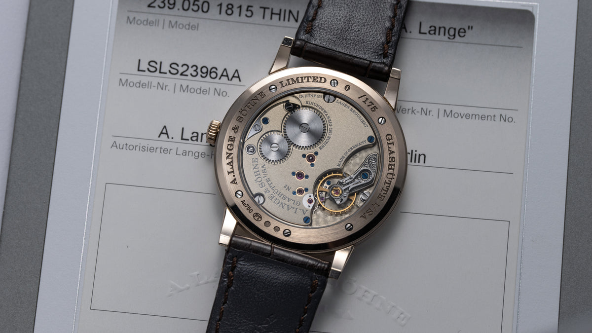 239.050, 1815 Thin 'Homage to FA Lange', Honeygold
