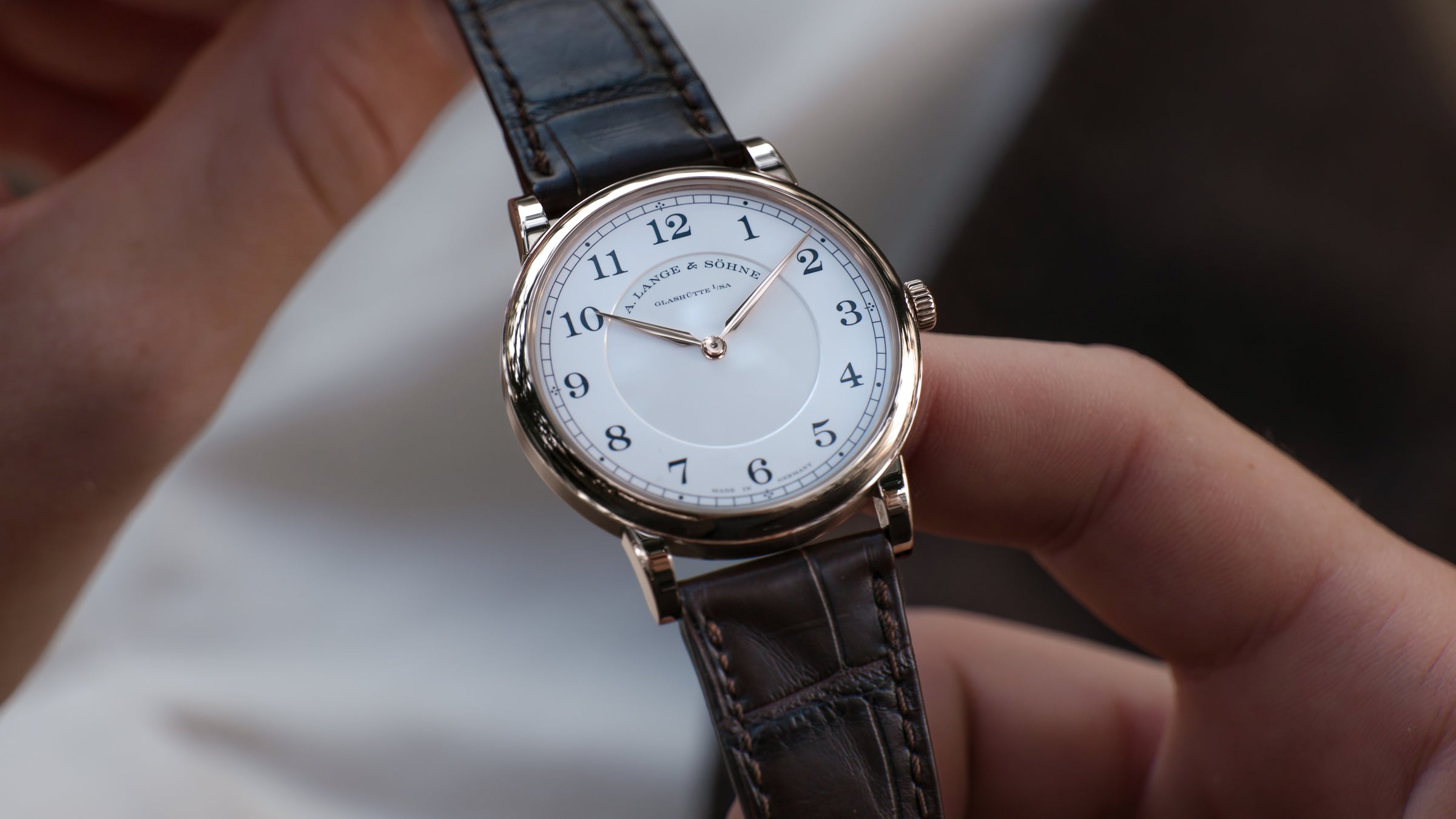 239.050, 1815 Thin 'Homage to FA Lange', Honeygold
