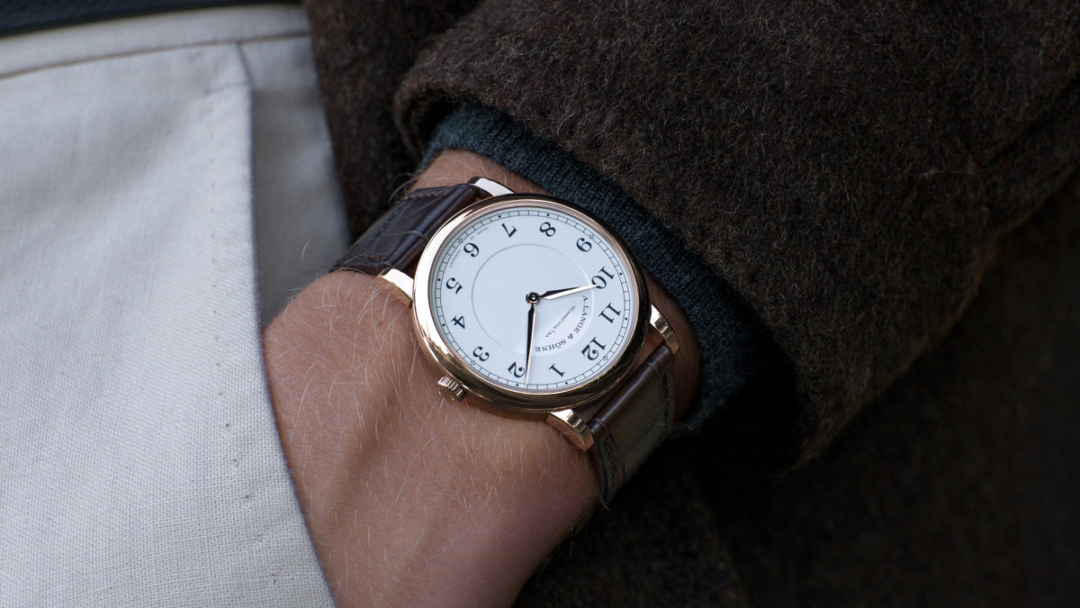 239.050, 1815 Thin 'Homage to FA Lange', Honeygold