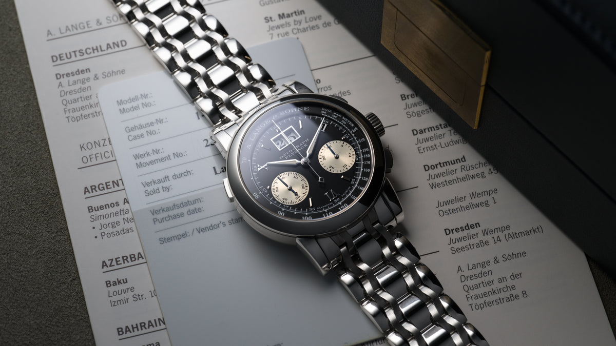 403.035, Datograph First Generation, 'Wave' Wellendorff, Platinum