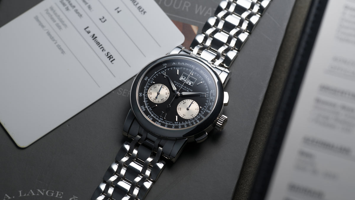 403.035, Datograph First Generation, 'Wave' Wellendorff, Platinum