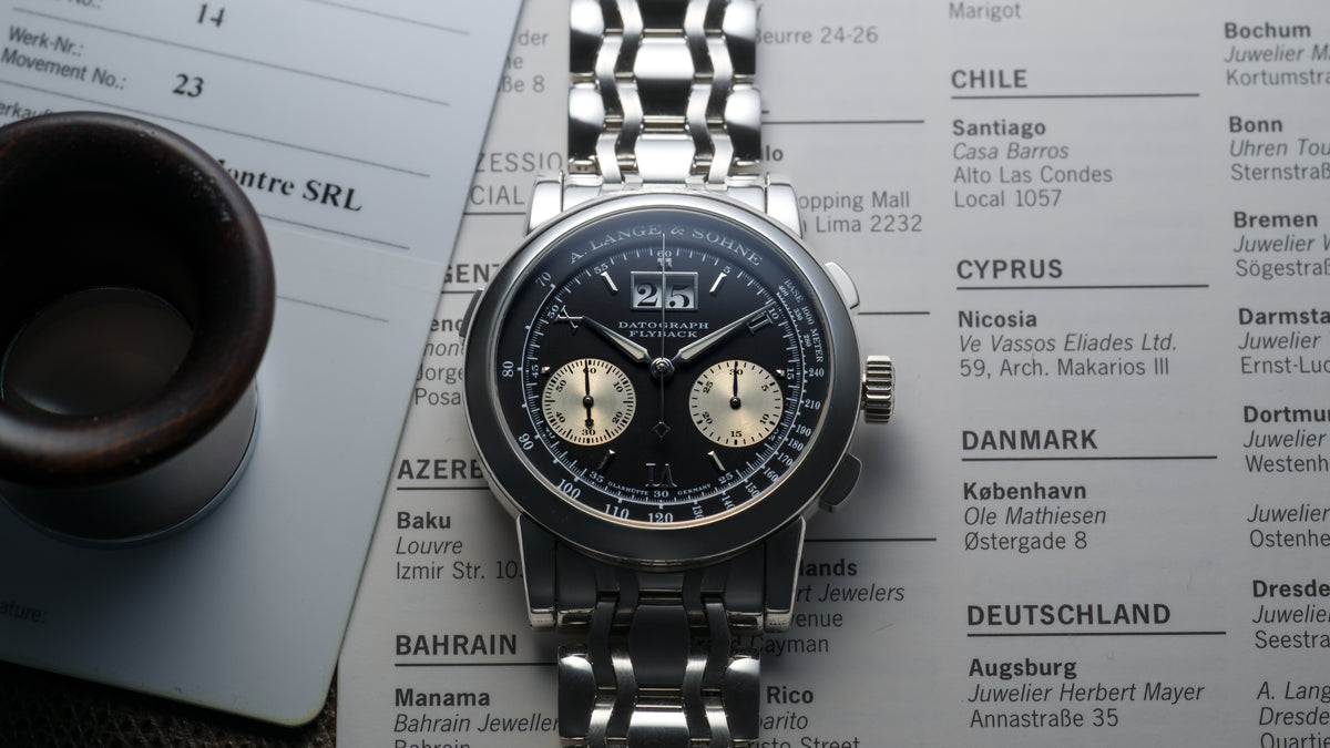 403.035, Datograph First Generation, 'Wave' Wellendorff, Platinum