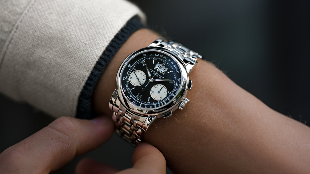 403.035, Datograph First Generation, 'Wave' Wellendorff, Platinum