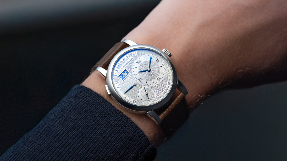 320.040,  Lange 1 Daymatic, Tokyo Boutique Edition, White Gold