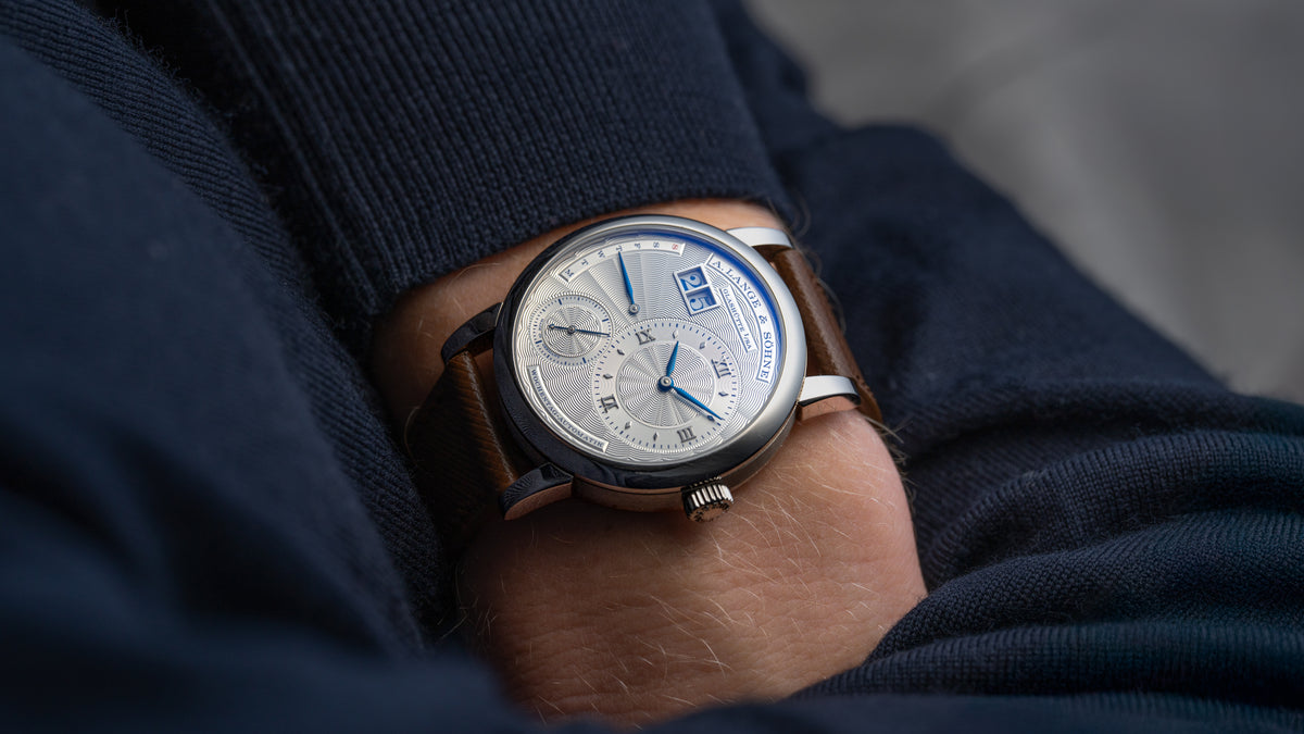 320.040,  Lange 1 Daymatic, Tokyo Boutique Edition, White Gold