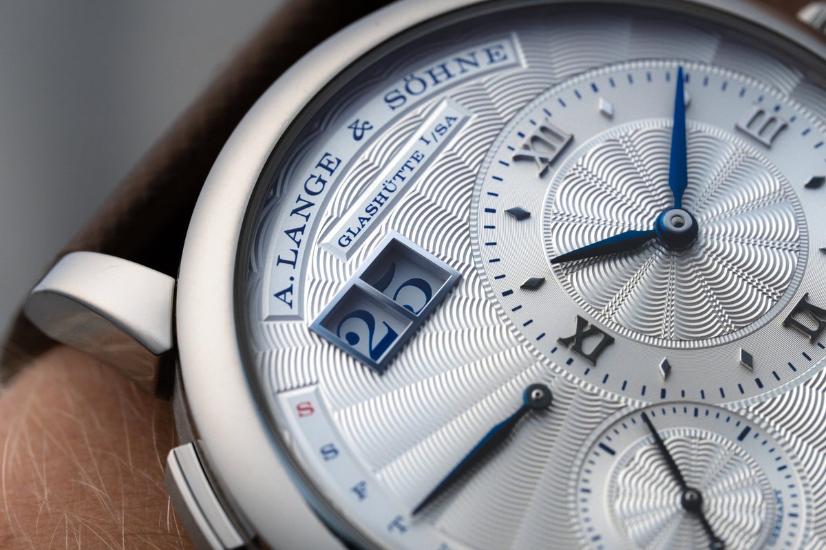320.040,  Lange 1 Daymatic, Tokyo Boutique Edition, White Gold