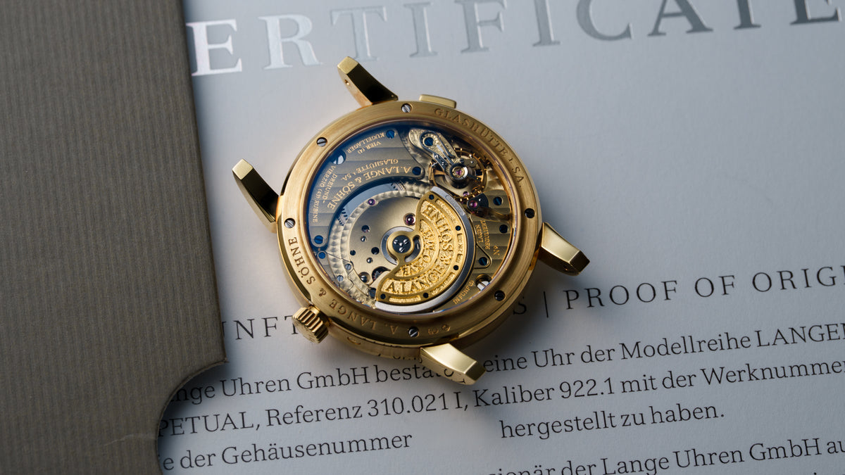 310.021, Langematik Perpetual Calendar, Yellow Gold