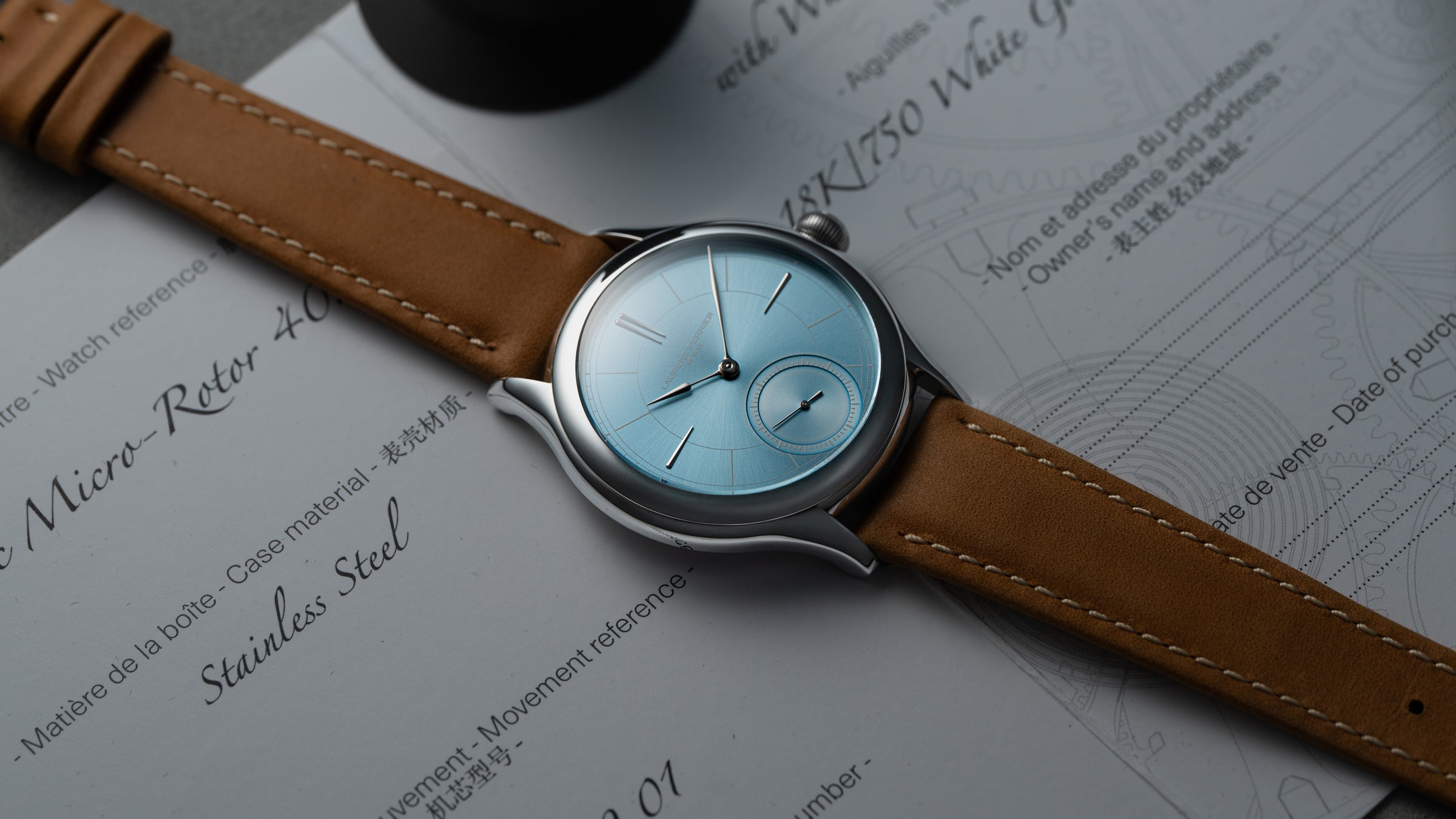 Classic Micro-Rotor, Ice Blue, Steel