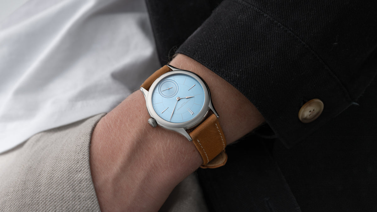 Classic Micro-Rotor, Ice Blue, Steel