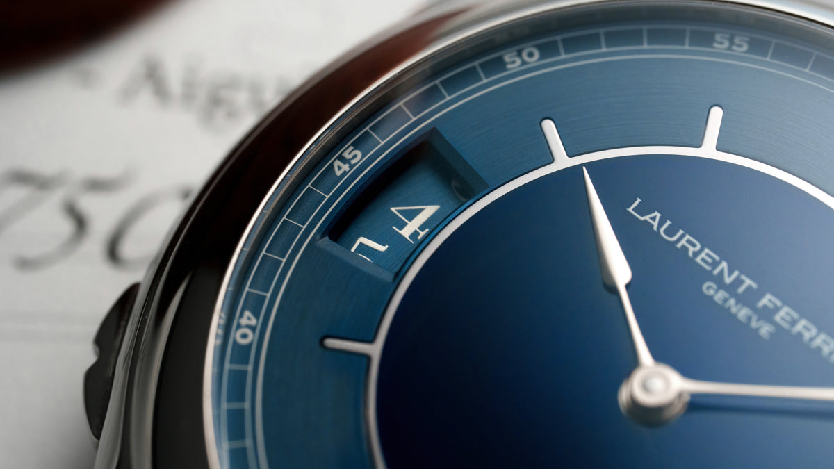 Galet Traveller, Enamel Sector Dial for Hodinkee, Titanium