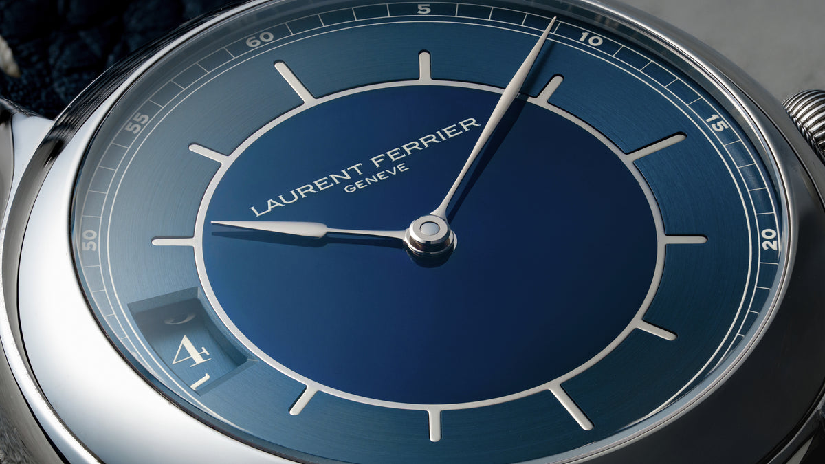 Galet Traveller, Enamel Sector Dial for Hodinkee, Titanium