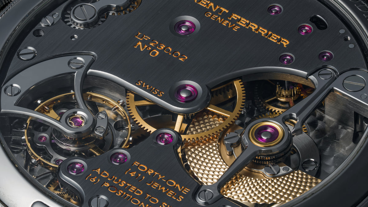 Galet Traveller, Enamel Sector Dial for Hodinkee, Titanium