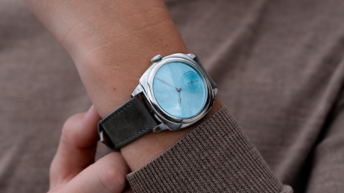 Square Micro-Rotor, Ice Blue, Steel