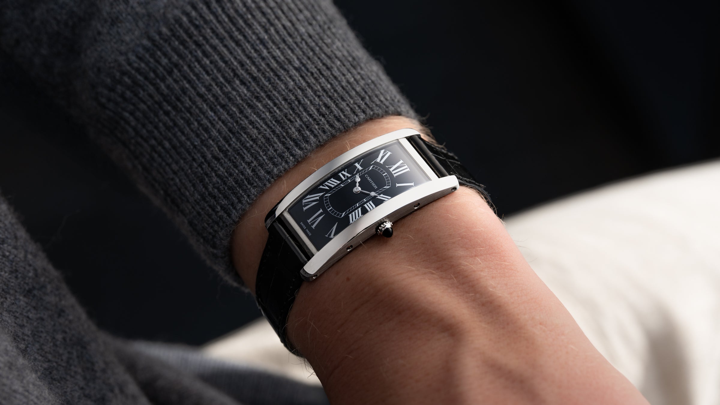 Tank Cintrée, NSO, Platinum