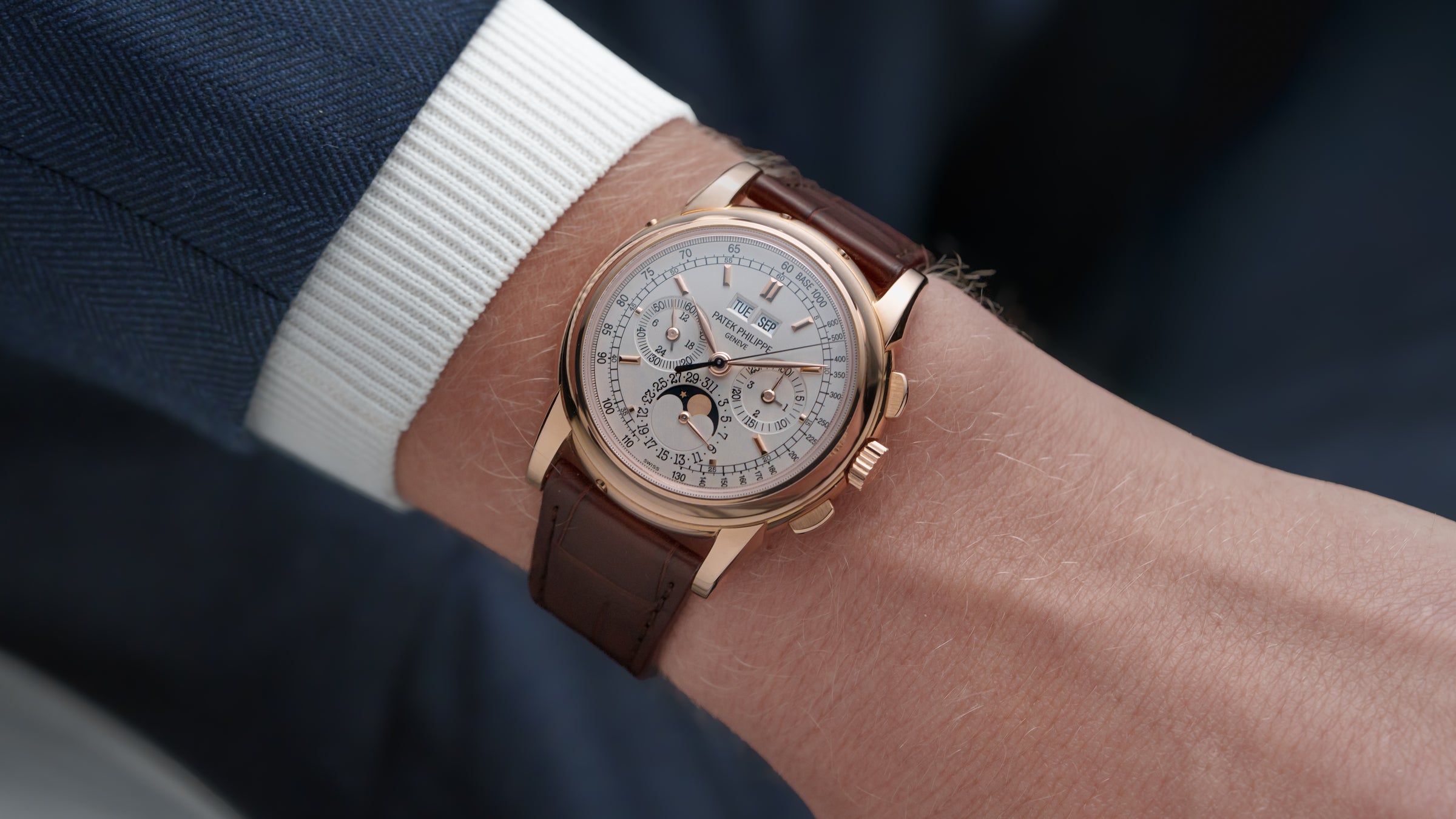 5970R, Perpetual Calendar Chronograph, Pink Gold