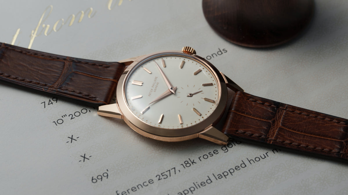 2577R, Calatrava, Enamel Dial, Pink Gold