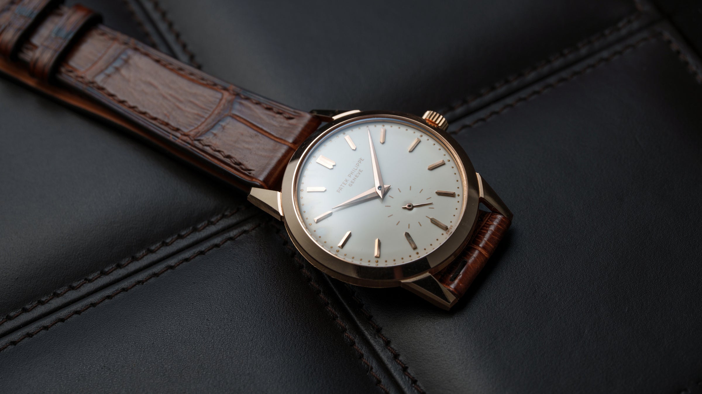 2577R, Calatrava, Enamel Dial, Pink Gold