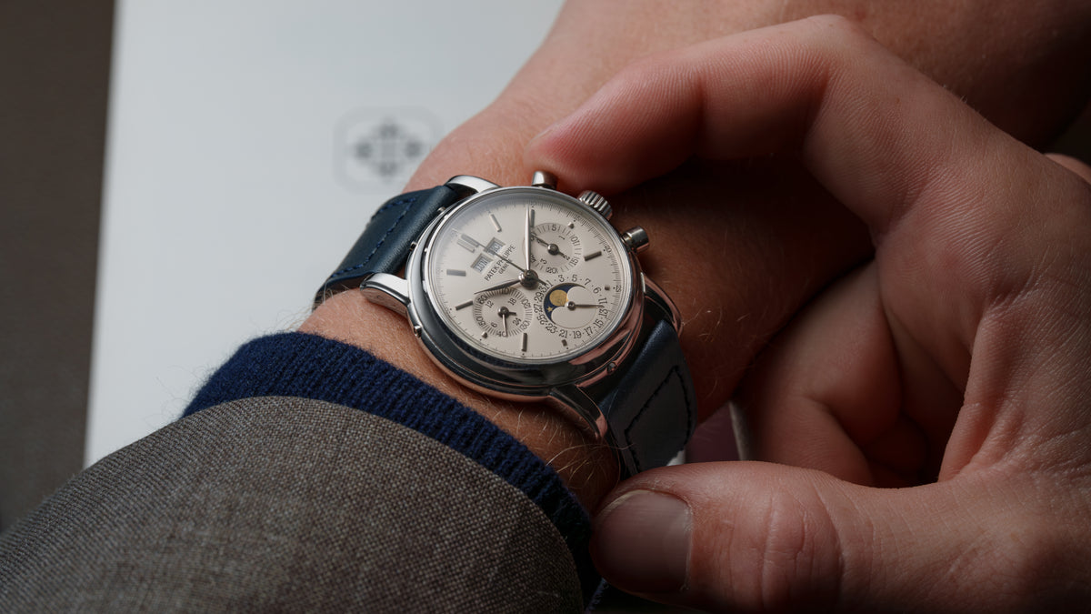 3970EP, 'Small Hallmark' Second Series, Perpetual Calendar Chronograph, Platinum