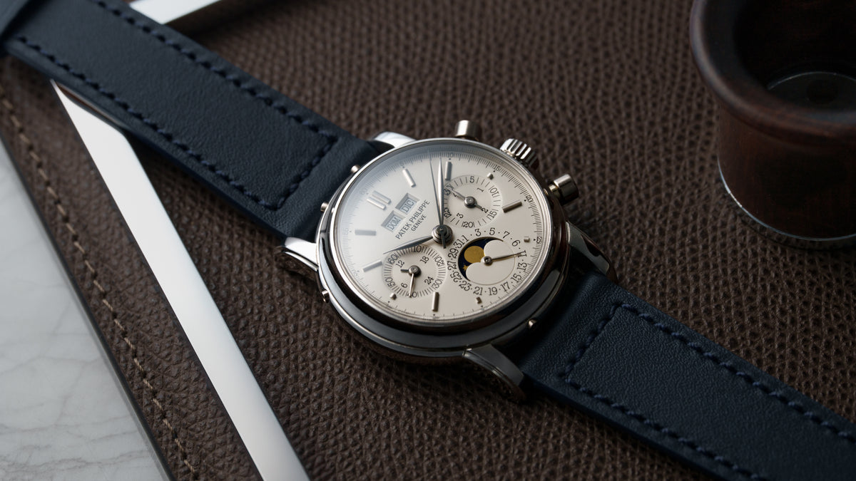 3970EP, 'Small Hallmark' Second Series, Perpetual Calendar Chronograph, Platinum