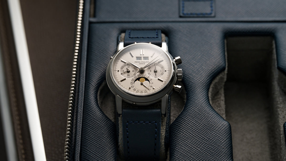 3970EP, 'Small Hallmark' Second Series, Perpetual Calendar Chronograph, Platinum