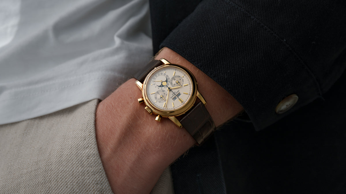 3970EJ, Second Series, Perpetual Calendar Chronograph, Yellow Gold