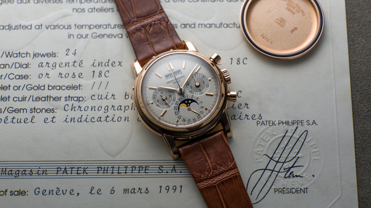 3970ER, Second Series, Perpetual Calendar Chronograph, Pink Gold