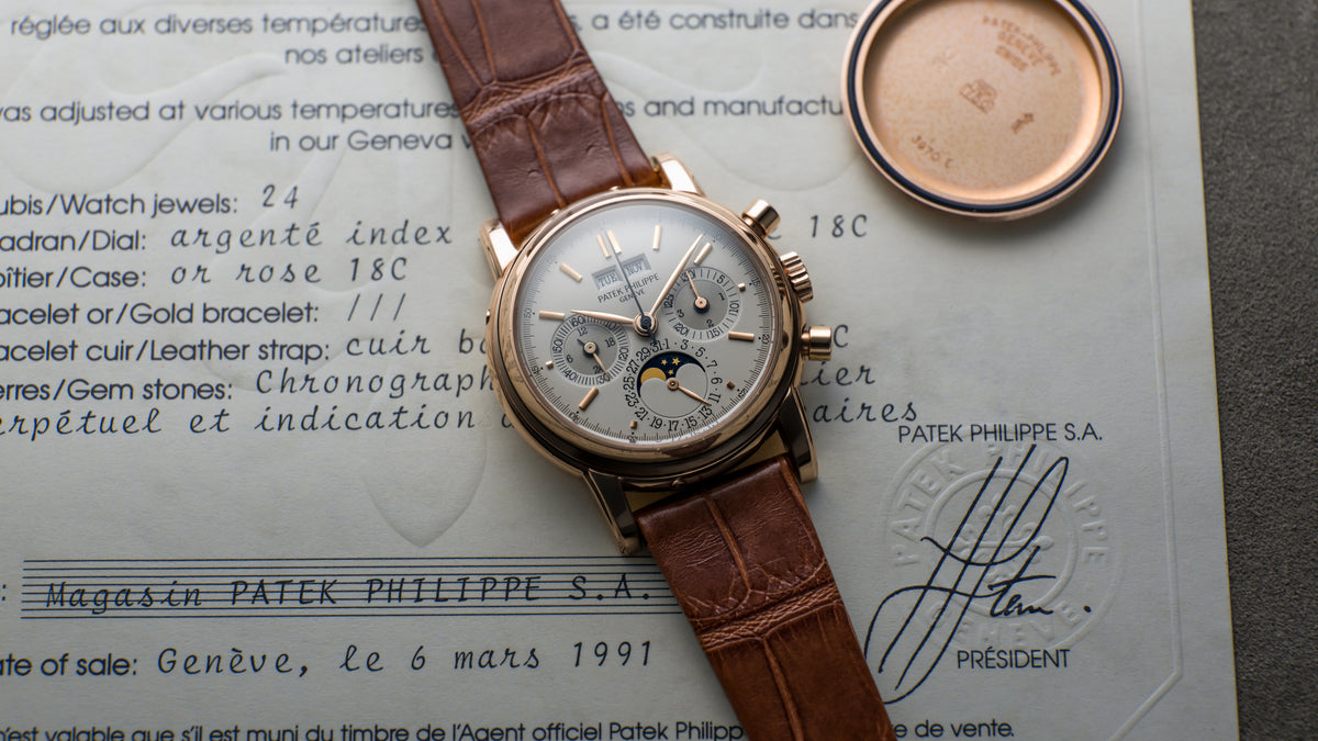3970ER, Second Series, Perpetual Calendar Chronograph, Pink Gold