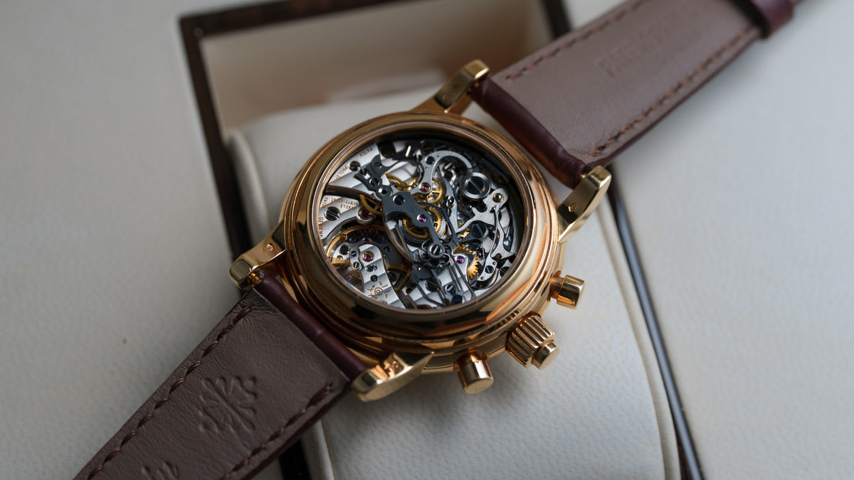 5004J, Perpetual Calendar Split Seconds Chronograph, Yellow Gold