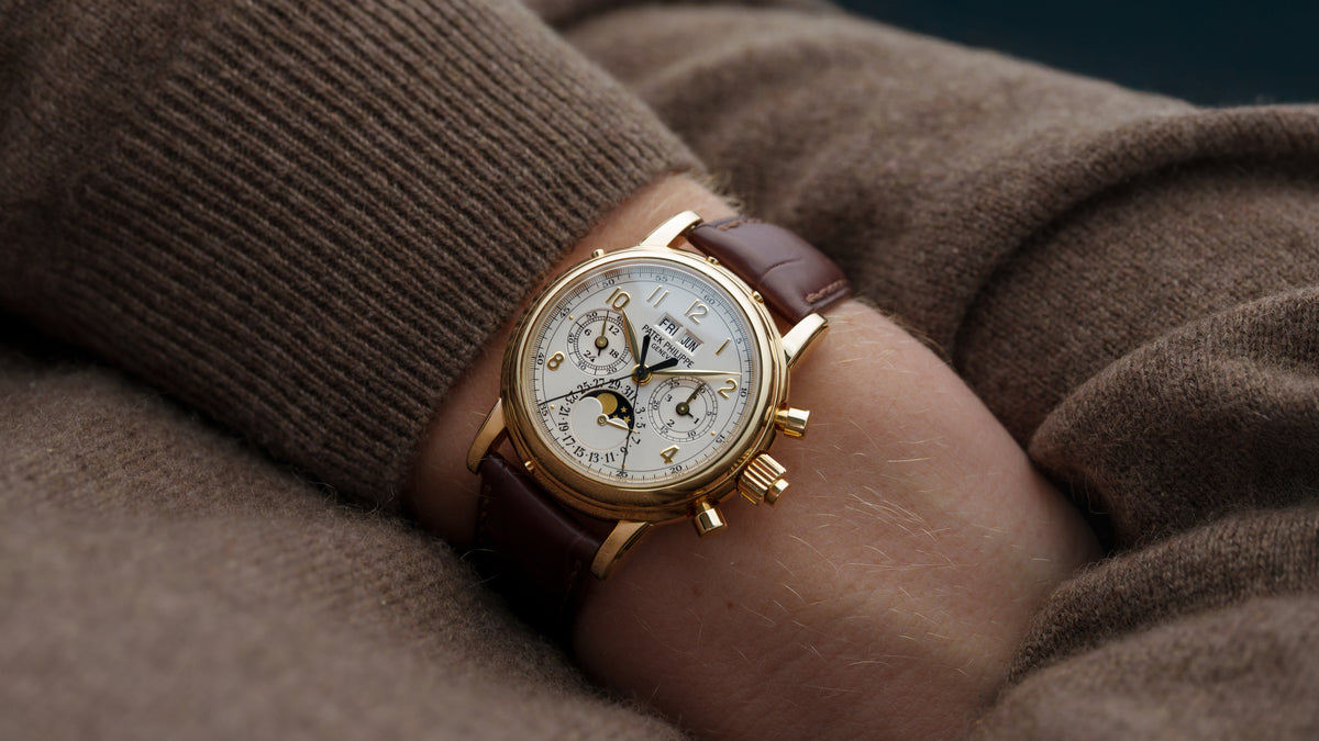 5004J, Perpetual Calendar Split Seconds Chronograph, Yellow Gold